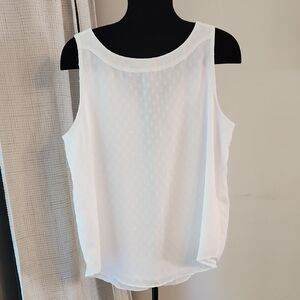 Loft White Sleeveless Top